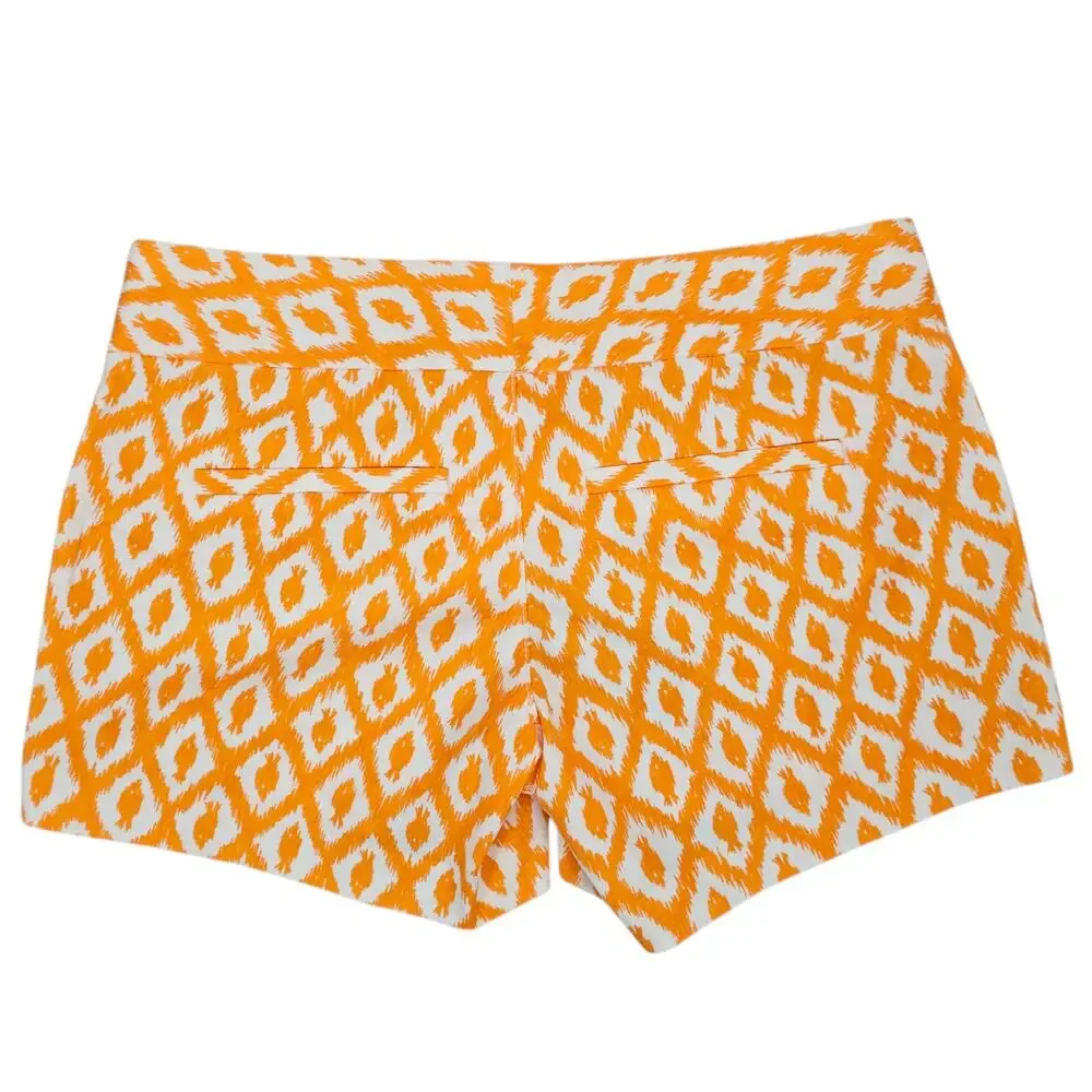 Lilly Pulitzer Shorts Womens Size 00 Orange White Ellie Little Fish Preppy